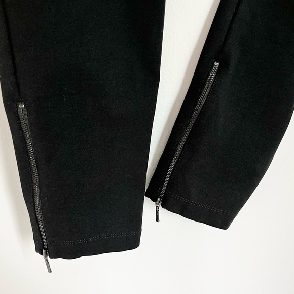 Eileen Fisher Women’s Pull On Crop Ankle Zip Ponte Pants in Black Size XS - Picture 8 of 9